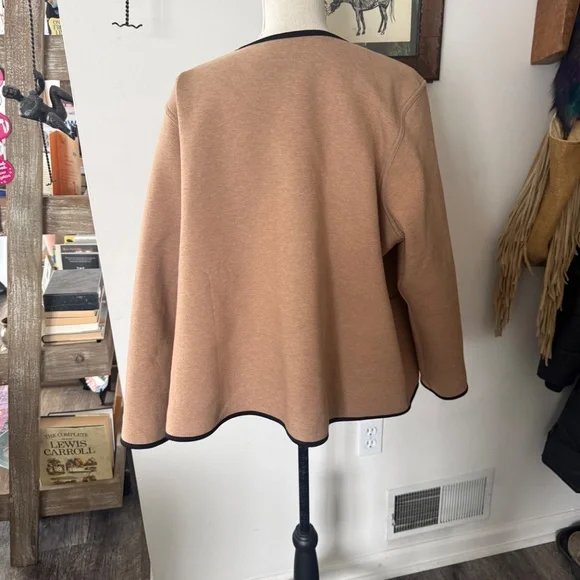 J.Jill Wearever Double-Knit Reversible Jacket 2X - Picture 3 of 4